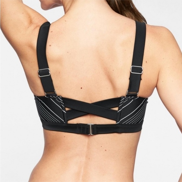 🖤 Athleta Bra-Sized Chevron Bikini Top – 34B/C 🖤 - Picture 1 of 12
